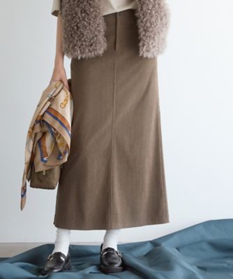 SLOW／一部店舗限定】ソフトコーデュロイ マーメイド スカート