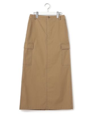 SLOW／一部店舗限定】ミリタリーボトム カーゴスカート