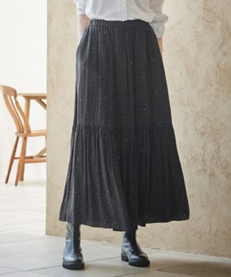 ＜23区 S (Women/小さいサイズ)＞【ＳＬＯＷ／一部店舗限定】タイニースタープリント　スカート（ＳＫＳ２ＳＡ０９３１）