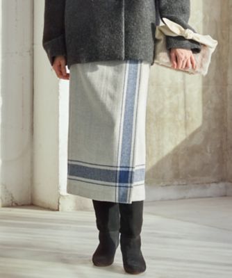 ＜23区 S (Women/小さいサイズ)＞【ＳＬＯＷ／一部店舗限定】パネルチェック　スカート（ＳＫＳ２ＳＷ０９５０）
