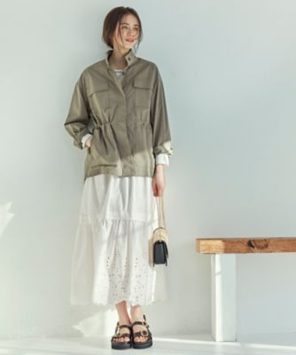 新作【GUCCI】エンブロイダリー キャンバス デラヴェ スカート 823870_ZAST9_4440_001_100_0000