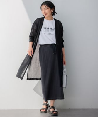 【ＳＬＯＷ／一部店舗限定】ランダムリブフライス　スカート（ＳＫＳＷＣＭ０９６３）