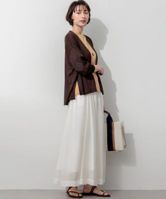 SLOW／一部店舗限定】エアリーフレア スカート