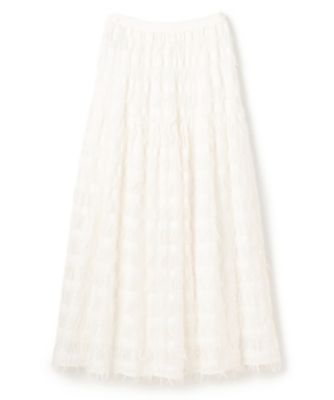 ＜uncrave (Women)＞フリンジレース　ティアードスカート（ＳＫＵＶＧＷ０５０４）