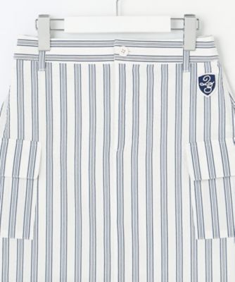 WOMEN】【ストレッチ】サッカープリント スカート
