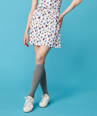 23区GOLF/ニジュウサンクゴルフ 【WOMEN】【吸水速乾・UVケア】マルチヨットプリント スカート(SKVLSM0528)