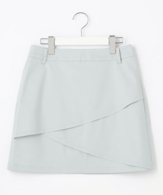 【ＷＯＭＥＮ】【ストレッチ性】チノヘムレイヤースカート　普段のコーデに華やかさをプラス（ＳＫＶＬＳＳ０３０８）