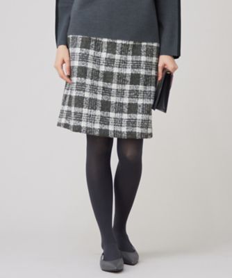 ＜自由区 S (Women/小さいサイズ)＞ＢＡＬＬＩループミルドチェック　スカート（ＳＫＷ７ＣＷ０５１７）