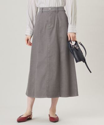 ＜自由区 S (Women/小さいサイズ)＞【洗える】ウスカルデニム　スカート（ＳＫＷ７ＧＳ０１０２）