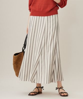 ＜自由区 (Women)＞【洗える】レーヨンリネン　スカート（ＳＫＷＭＣＭ０５０３）