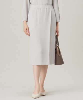 ＜自由区 (Women)＞【セットアップ対応・洗える】トリアセダブルクロス　スカート（ＳＫＷＭＣＳ０００１）