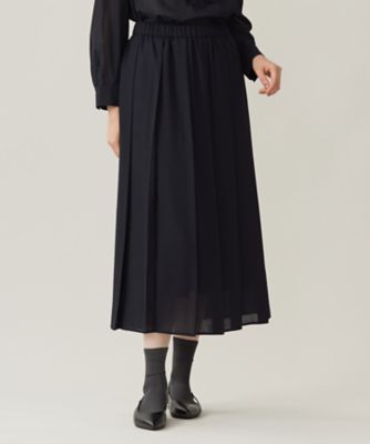 セットアップ対応・洗える】ハイツイストビエラプリーツ スカート