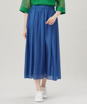【希少美品】ロシャス　オンワード　ロングスカート　コットン　シルク　グリーン 洗える】エアリー スカート（SKWMGM0318） | 自由区 (Women