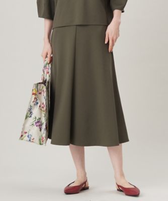 ＜自由区 (Women)＞【セットアップ対応・洗える】ブークレダンボールフレア　スカート（ＳＫＷＭＧＭ０３３２）