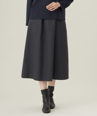 ＜自由区 (Women)＞【洗える】スノージャカード　スカート（ＳＫＷＭＧＳ０００３）