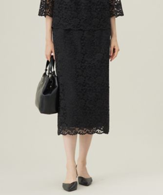 ＜自由区 (Women)＞【セットアップ対応・洗える】フルールスカラレース　スカート（ＳＫＷＭＧＳ０００６）