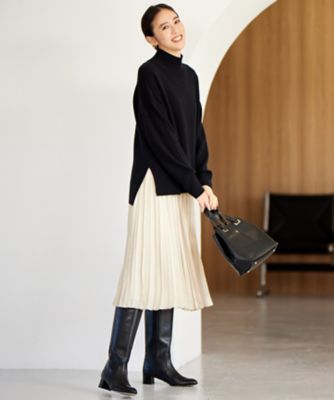 WEB限定・洗える】ロイヤルサテンプリーツ スカート