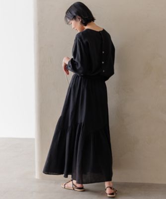 洗える】LIBECO ティアード スカート