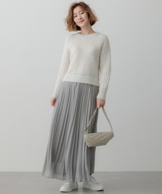 オーガンジー プリント プリーツスカート UNITED ARROWS（ユナイテッドアローズ）の「オーガンジー