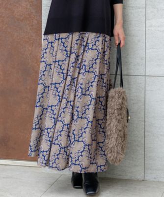 洗える】Ratti ヴィンテージペイズリープリント スカート