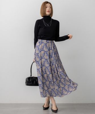 洗える】Ratti ヴィンテージペイズリープリント スカート