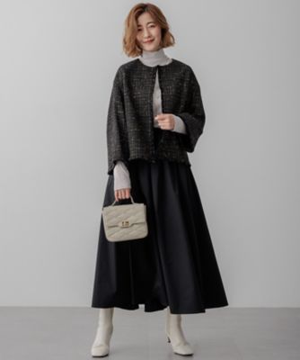 洗える】ブライトタフタ ギャザー スカート（SKWOGS6017