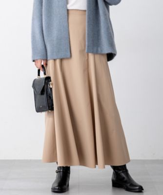 洗える】ストレッチタイプライター フレア スカート