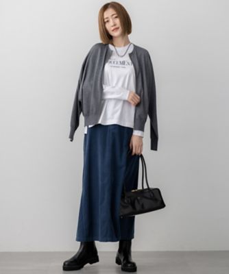 Oggi11月号掲載／洗える】コットン コーデュロイ スカート