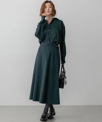 VERY10月号掲載】メリノウールサテン スカート