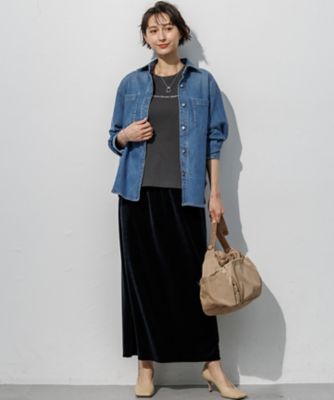 【美品】 STRATA エストラータ トリアセベロアナロースカート＆トップス ベロア ナロースカート（SKWOLA0336） | 23区 (Women