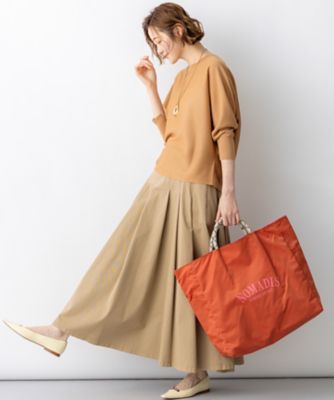 【Ｏｇｇｉ掲載】ストレッチギャバ　チノ　タックフレアスカート（ＳＫＷＯＬＭ０３１８）