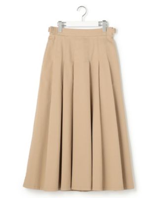 【Ｏｇｇｉ掲載】ストレッチギャバ　チノ　タックフレアスカート（ＳＫＷＯＬＭ０３１８）