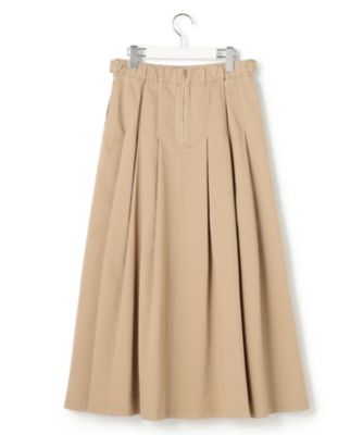 【Ｏｇｇｉ掲載】ストレッチギャバ　チノ　タックフレアスカート（ＳＫＷＯＬＭ０３１８）
