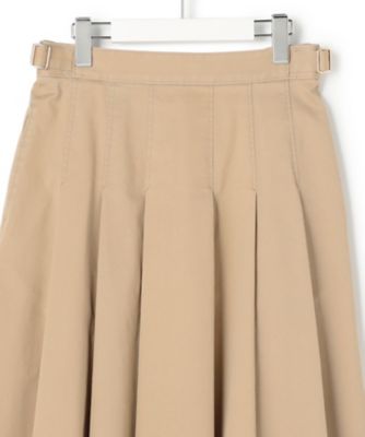 【Ｏｇｇｉ掲載】ストレッチギャバ　チノ　タックフレアスカート（ＳＫＷＯＬＭ０３１８）