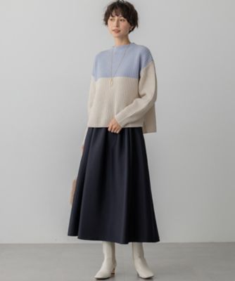 洗える】フルーフィーツイル フレア スカート（SKWOLS0017
