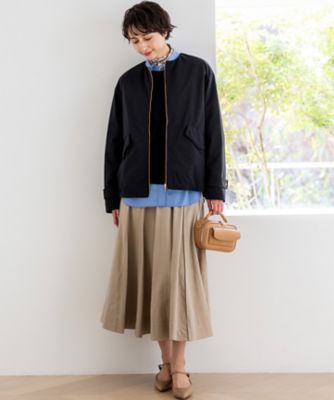 FUDGE掲載】マットライトタフタ フレアスカート