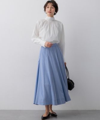 FUDGE掲載】マットライトタフタ フレアスカート