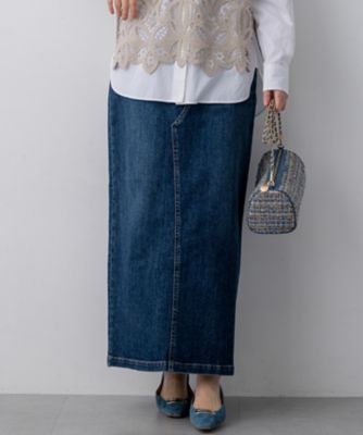 23区Ｓ　デニムタイトスカート 23区DENIM Iライン デニムスカート（SKWOLS0220