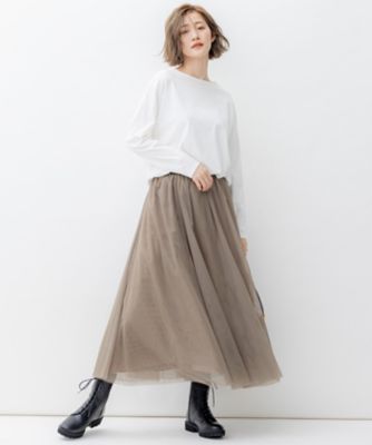 【NATCHI】23区　洗えるソフトチュールスカート NATCHI】23区 洗えるソフトチュールスカート 洗える】ソフト