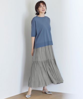 接触冷感・洗える】ハンドワッシャープリーツ スカート