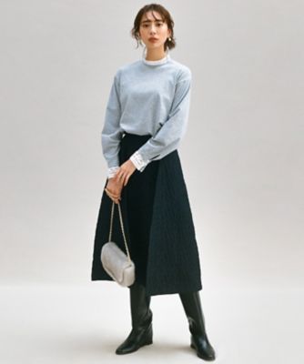 洗える】エクラジャカード コクーン スカート（SKWSCW0012