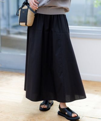 23区 S (Women/小さいサイズ)/ニジュウサンク エス 【接触冷感／撥水加工】ストレッチブロード　ギャザースカート（ＳＫＷＳＧＡ０１０３）