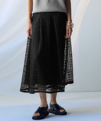 23区 S (Women/小さいサイズ)/ニジュウサンク エス 【洗える】Broche チェックレース スカート(SKWSGM0513)