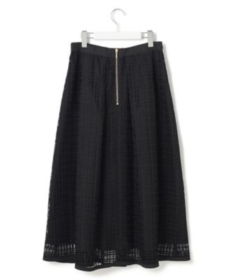 【洗える】Ｂｒｏｃｈｅ　チェックレース　スカート（ＳＫＷＳＧＭ０５１３）