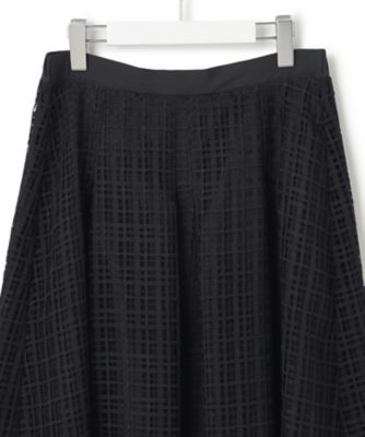 【洗える】Ｂｒｏｃｈｅ　チェックレース　スカート（ＳＫＷＳＧＭ０５１３）