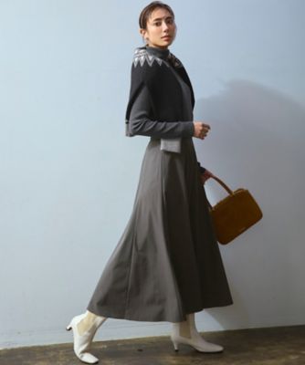 洗える】ストレッチタイプライター フレア スカート