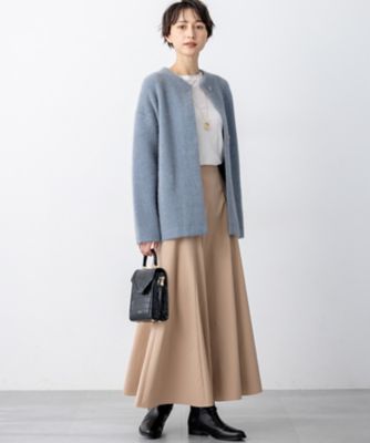 洗える】ストレッチタイプライター フレア スカート