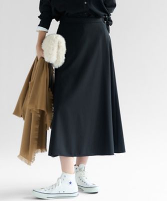 ＜23区 S (Women/小さいサイズ)＞【ＶＥＲＹ１０月号掲載】メリノウールサテン　スカート（ＳＫＷＳＧＷ０５１５）