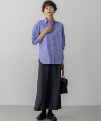 洗える】ハイカウントフラノ フレア スカート（SKWSGW0519