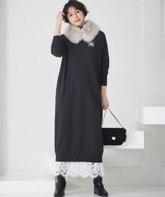 LEE10月号掲載／洗える】レースコンビ ペチコート スカート